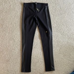 Express black leggings with side panel detail